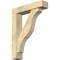 Ekena Millwork Funston Block Rough Sawn Bracket w/ Offset Brace, Douglas Fir, 6"W x 26"D x 34"H BKT0604X26X34FST05RDF - alternate 1